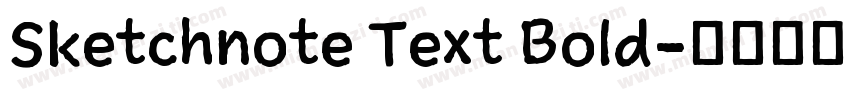 Sketchnote Text Bold字体转换